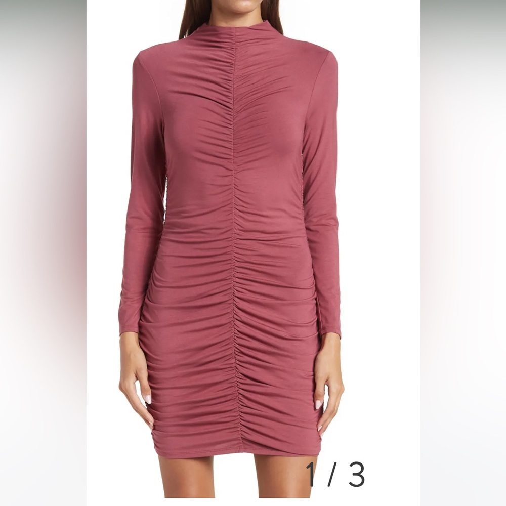 Lush NWT ruched mini dress - size small
